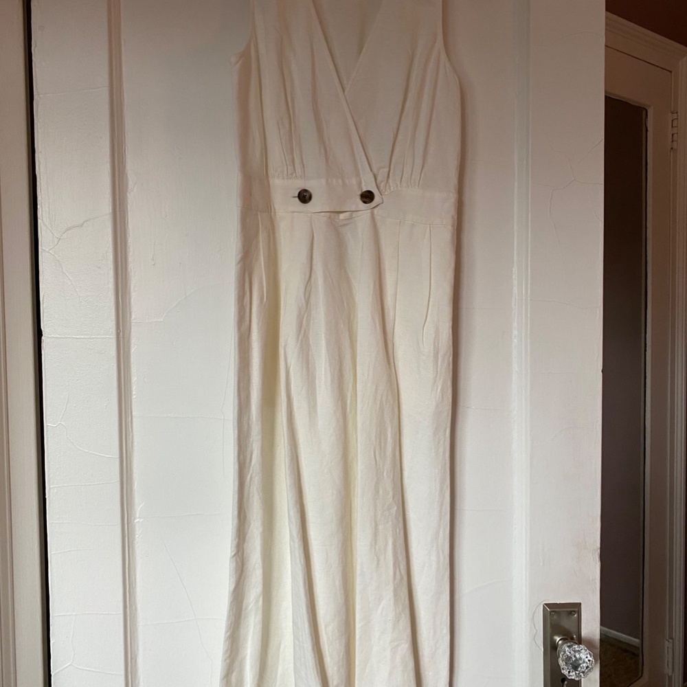 Button-Waist Wrap Midi Dress - Picture 4 of 4